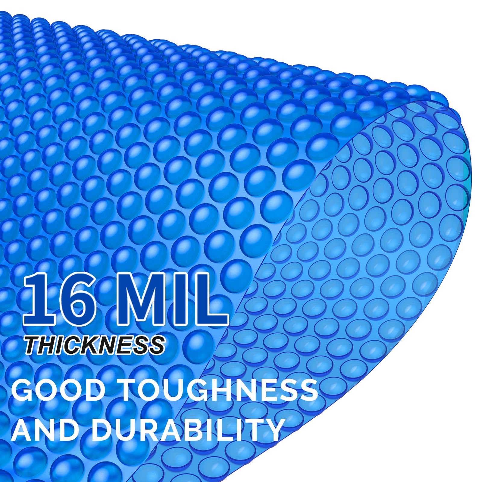 BigXwell spa bubble blanket on water demonstrates warmth and quick heat retention