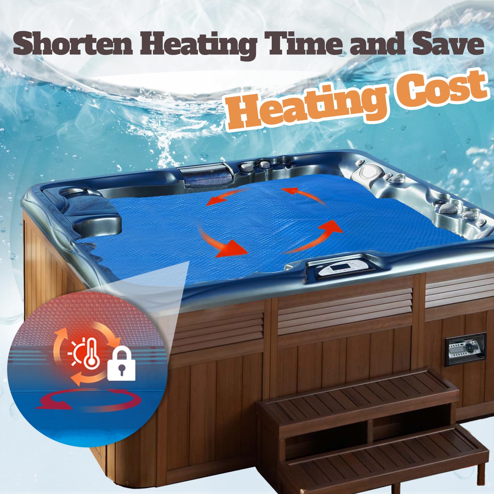 BigXwell spa cover roll for easy storage and handling