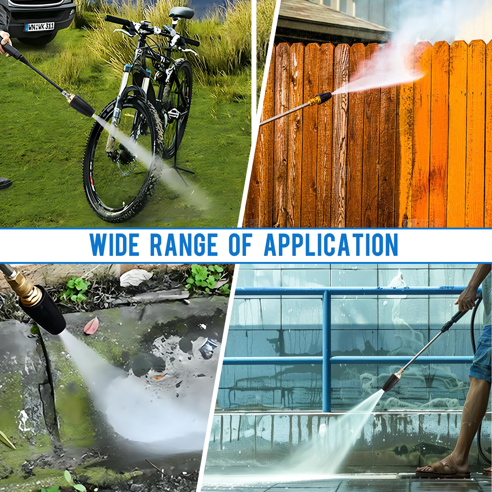 Bihijua nozzle works with hot or cold water for year-round use.
