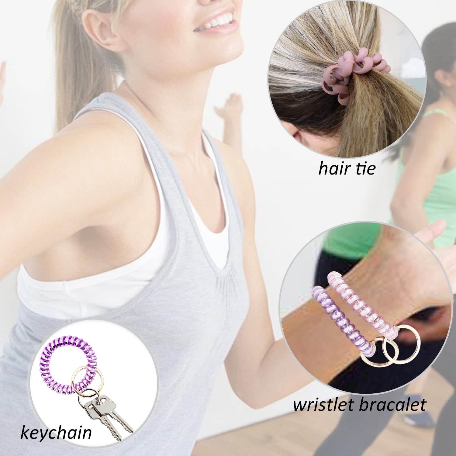 BIHRTC spiral bracelet doubles as a stylish accessory and key holder