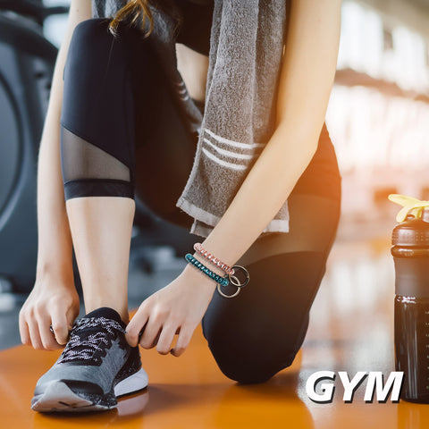 BIHRTC wrist coil keychain wearable as a stylish fashion bracelet
