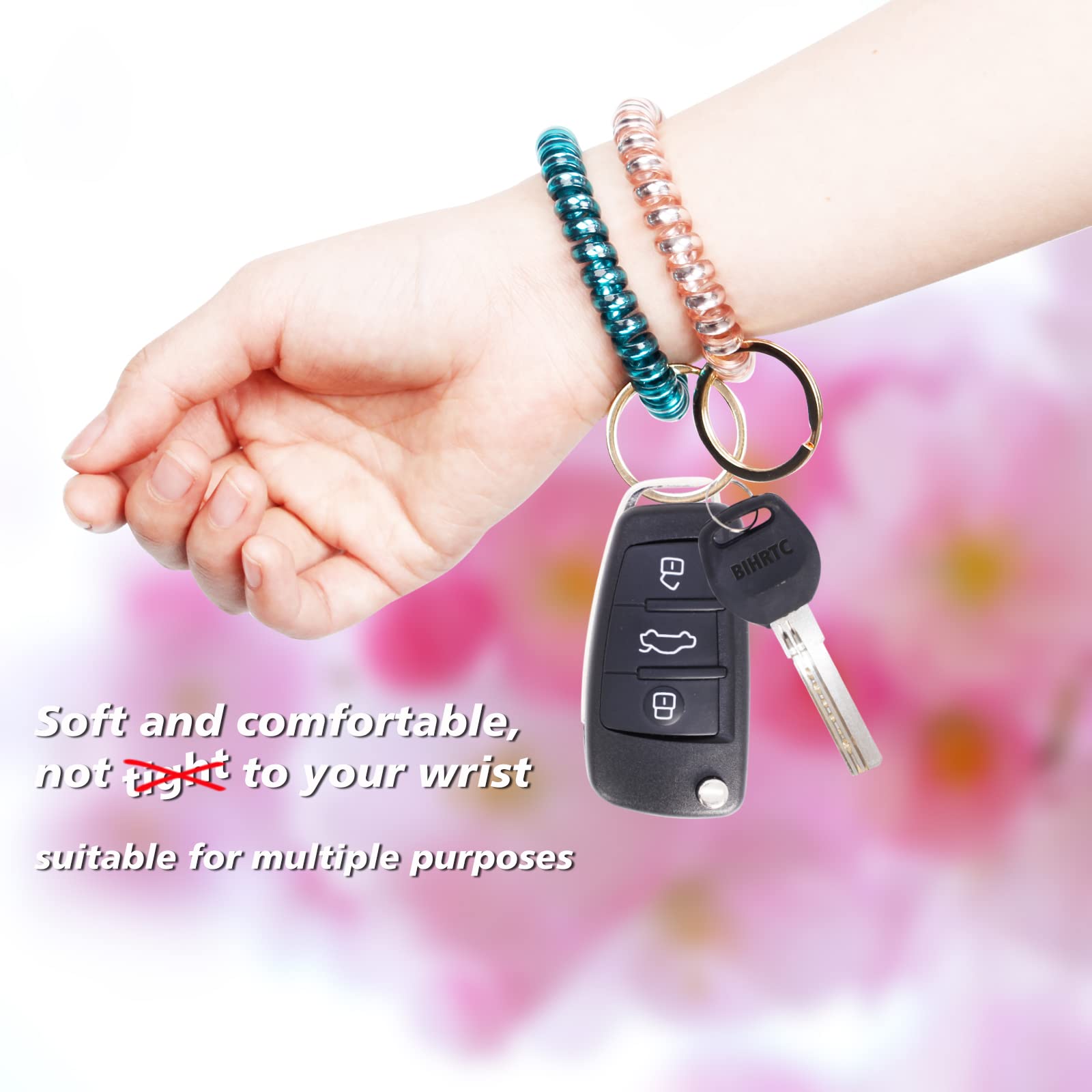 BIHRTC wrist coil keychain ideal for gym and pool use in water and heat