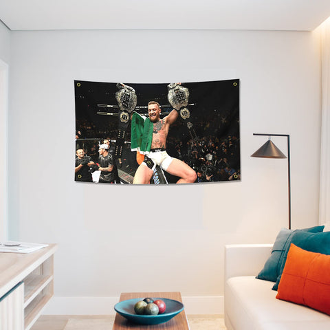 BIiaiue Conor McGregor flag suitable for indoor and outdoor use.