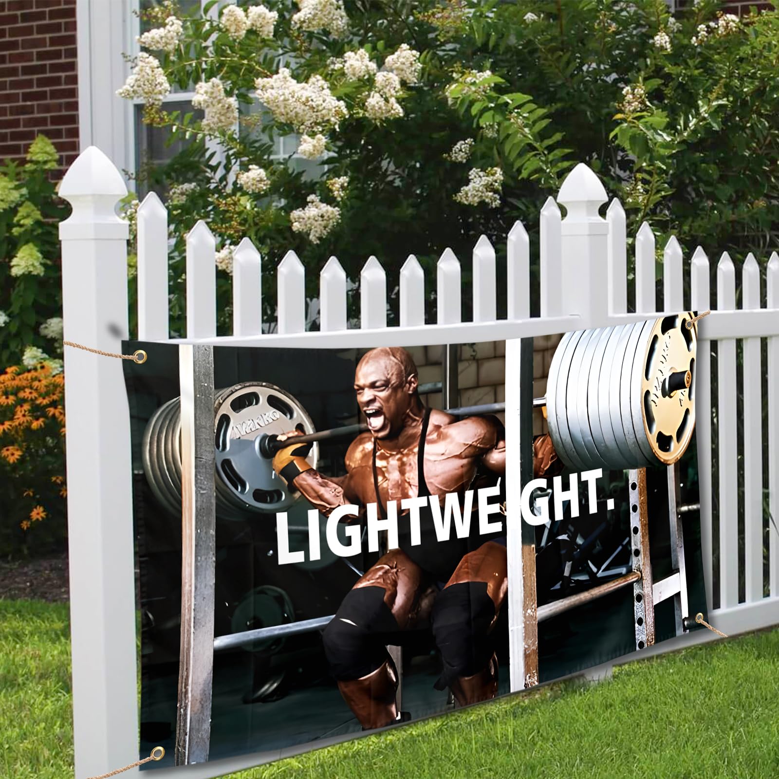 BIiaiue Ronnie Coleman flag for indoor or outdoor events and gatherings.