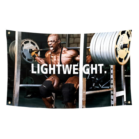 BIiaiue Ronnie Coleman flag tapestry 3x5 feet for dorm or home wall decor.