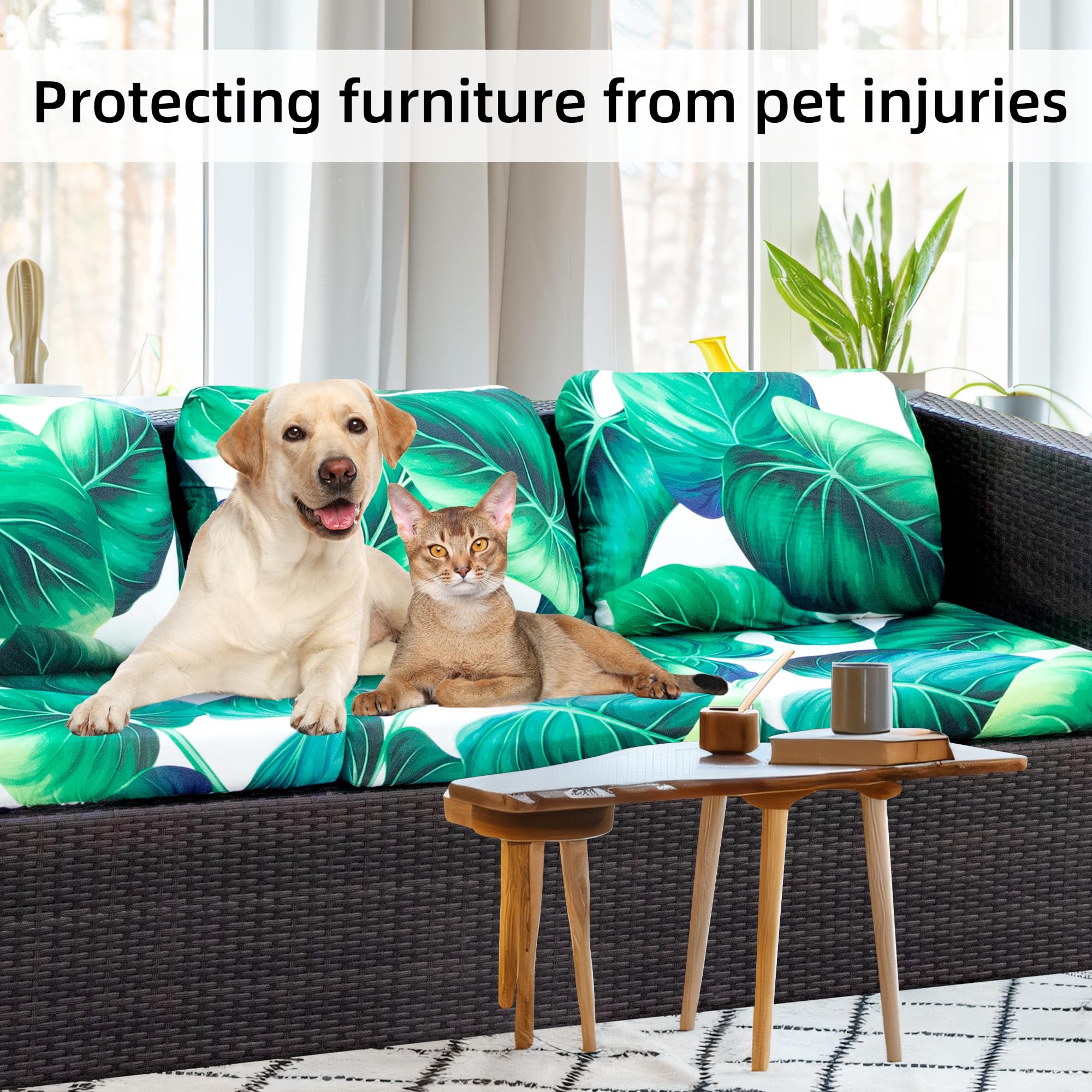 BIETYONE durable outdoor cushion cover protects against stains.