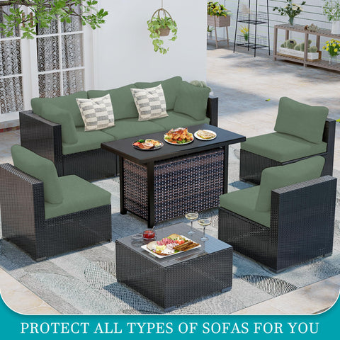 Machine-washable BIETYONE cushion covers ready for outdoor use.