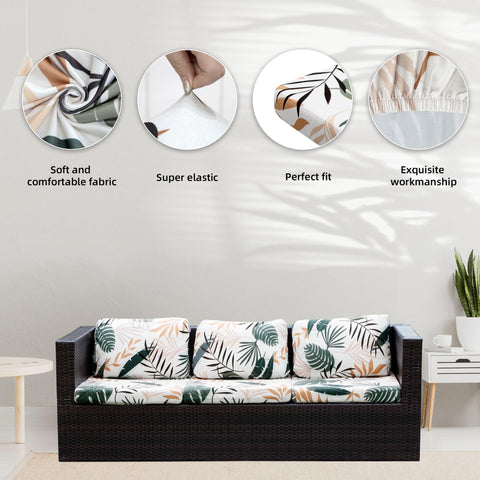 BIETYONE outdoor cushion cover in coconut trees adds seasonal color and flair