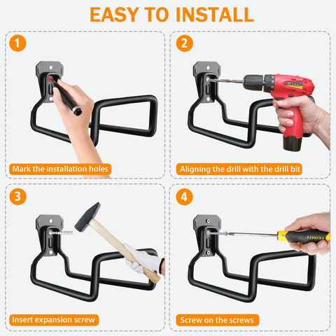 BIJOKETTEN hose hanger features a sturdy metal core for strength.