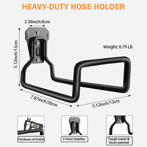 BIJOKETTEN hose holder with PVC shield protects surfaces from moisture.