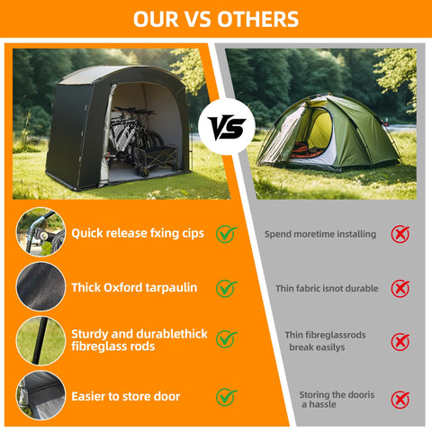 Stakes included for stable setup in windy conditions.