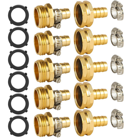 Bilal 5-set garden hose repair connectors for fast leak fixes.