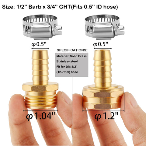 Bilal brass garden hose connector GHT adapter keeps outdoor hoses secure and sealed.