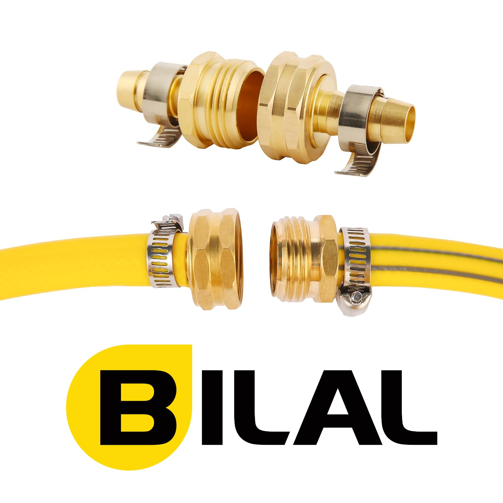 Bilal hose repair kit in use fixes leaks outdoors with ease.