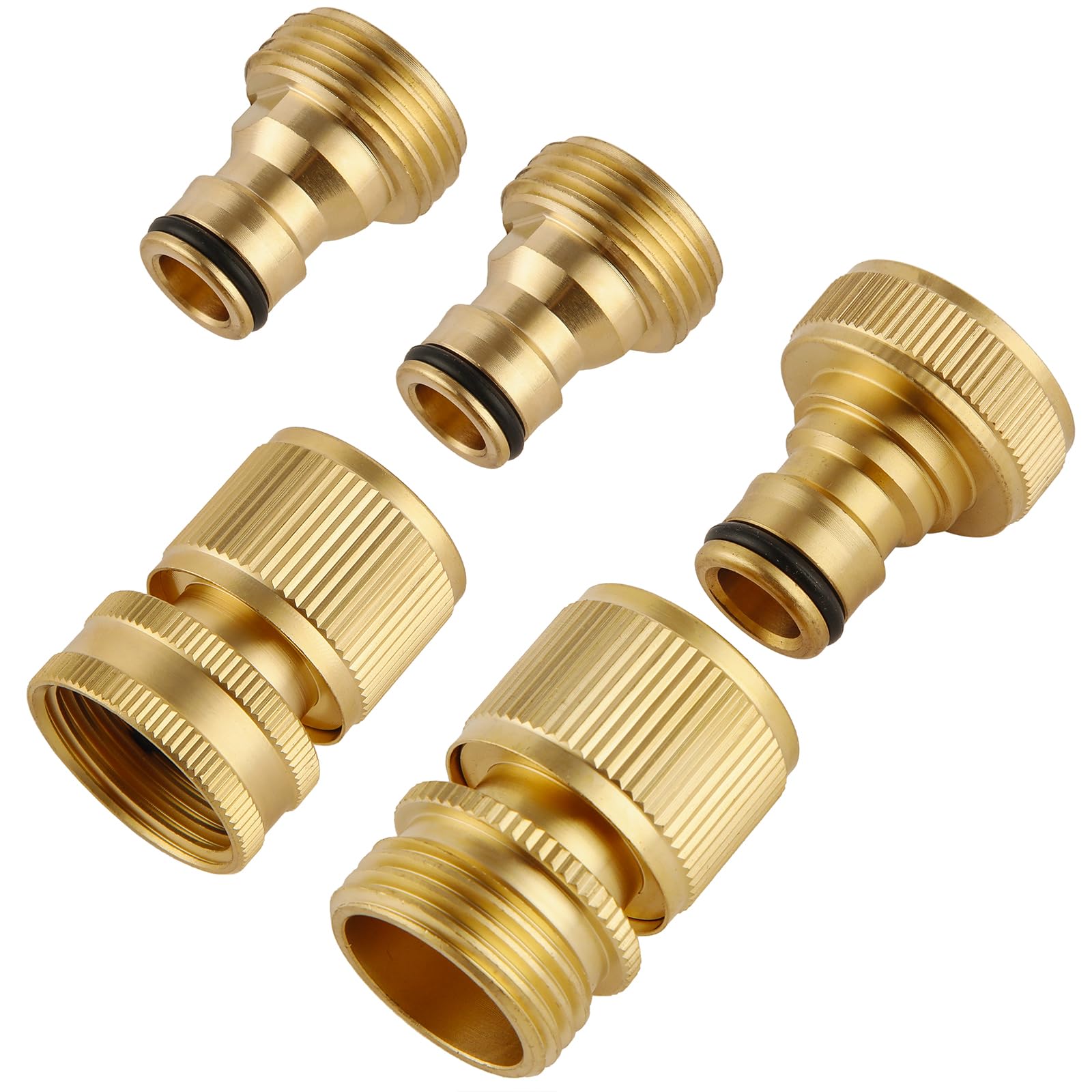 Bilal brass quick-connect male connector shown for durable, leak-free water flow.