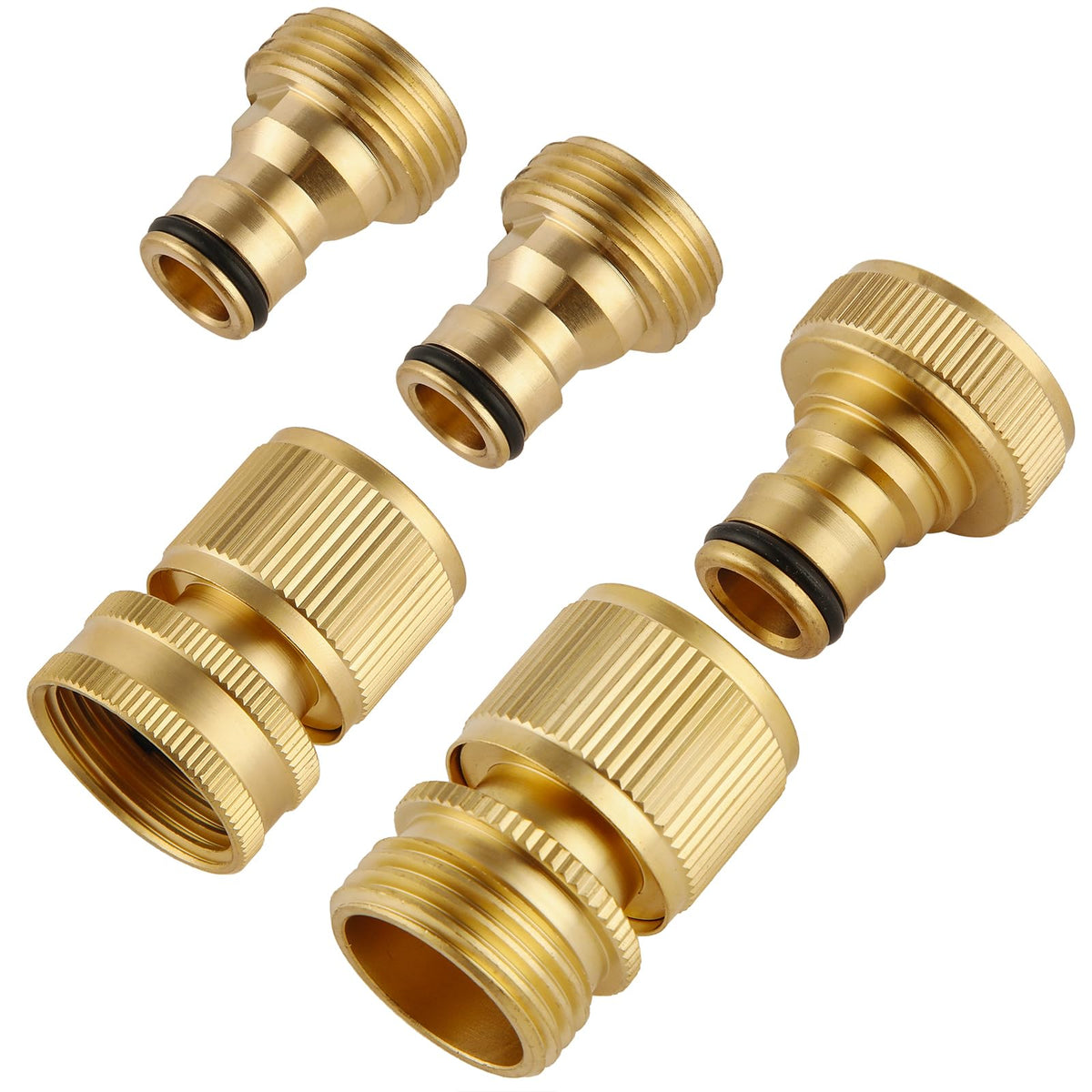 Bilal brass quick-connect male connector shown for durable, leak-free water flow.