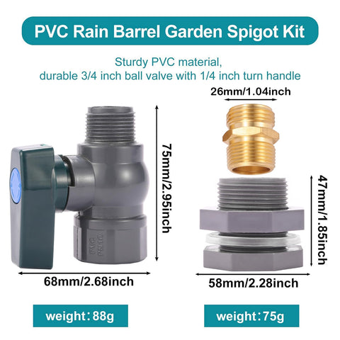 BILAL 3/4-inch bulkhead fitting provides a secure leak-free connection.