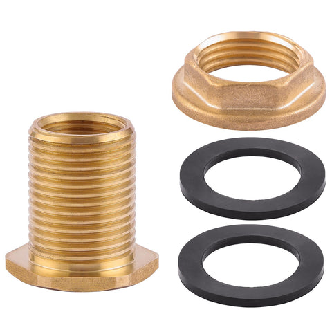 Bilal bulkhead fitting installation in a barrel demonstrates easy water system upgrade.