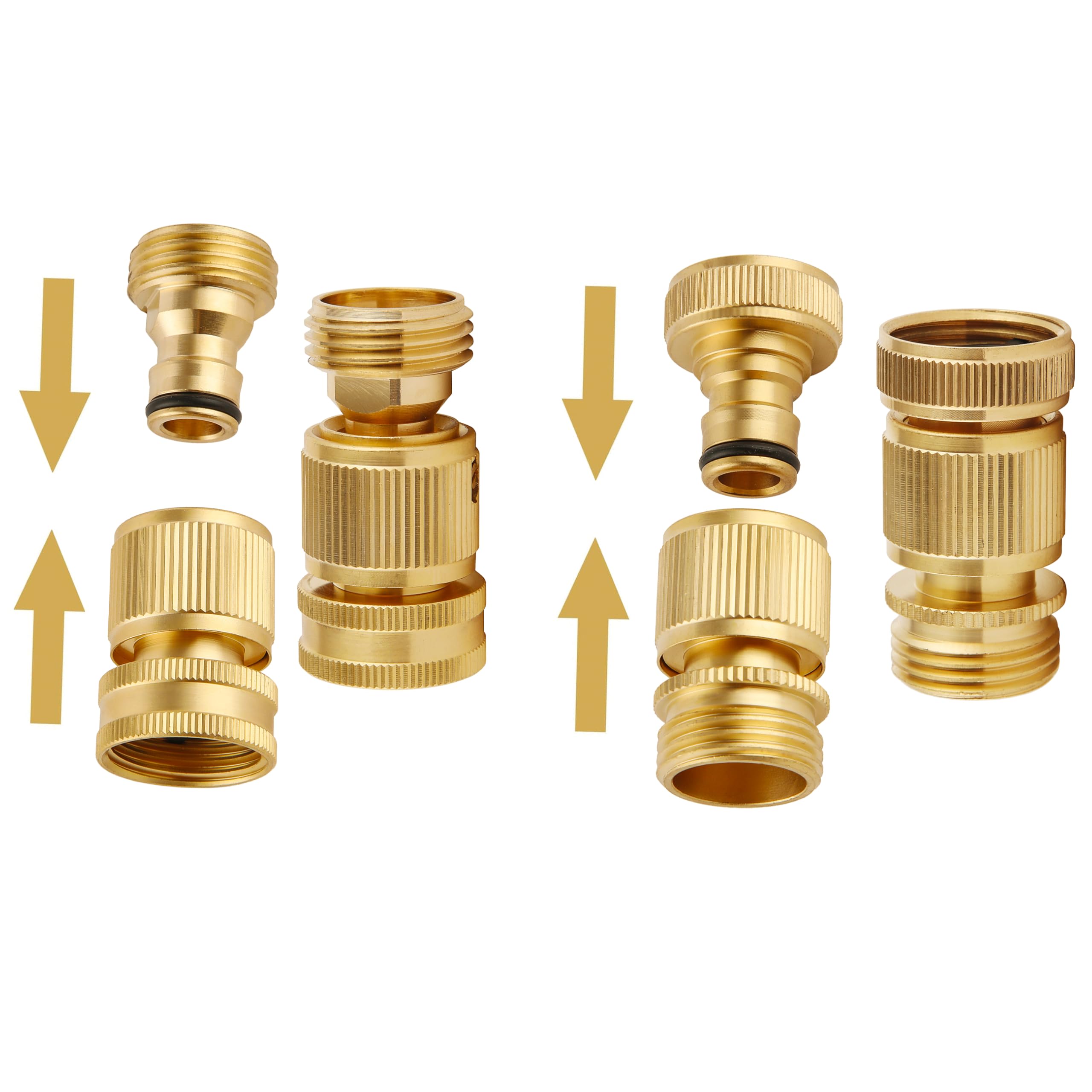 Bilal garden hose end assembly highlights wide compatibility and quick switching.