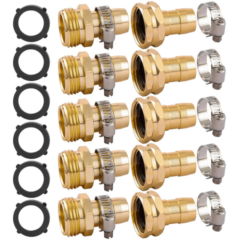 Bilal garden hose repair connector kit for quick leaks on 3/4 inch or 5/8 inch hoses