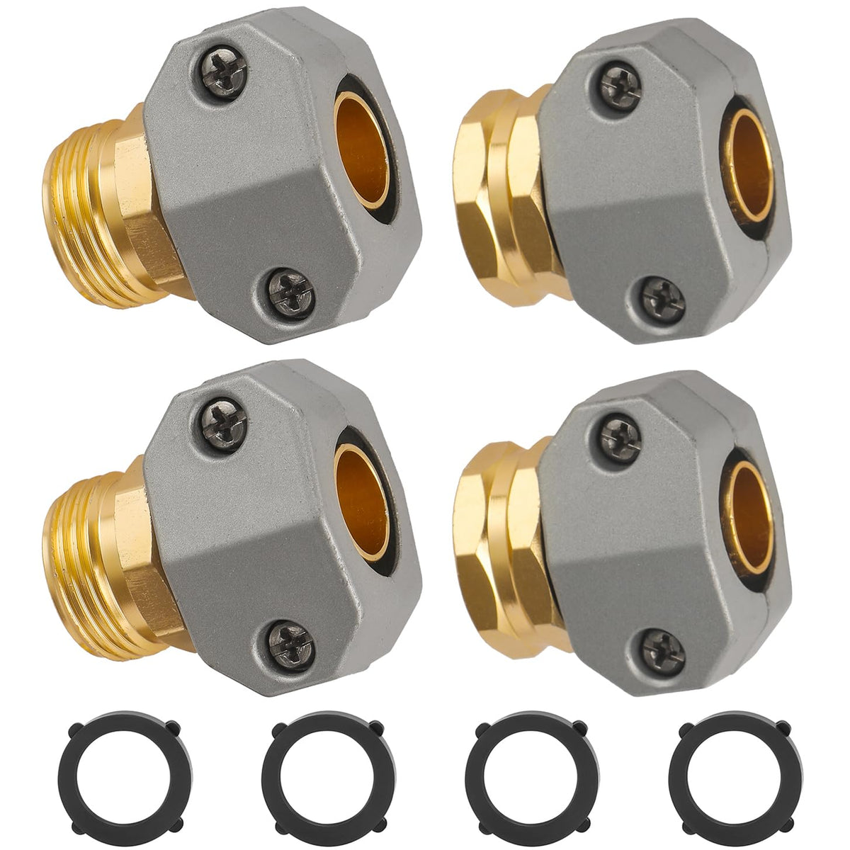 BILAL garden hose repair kit female connector demonstrates quick, secure hose attachment.