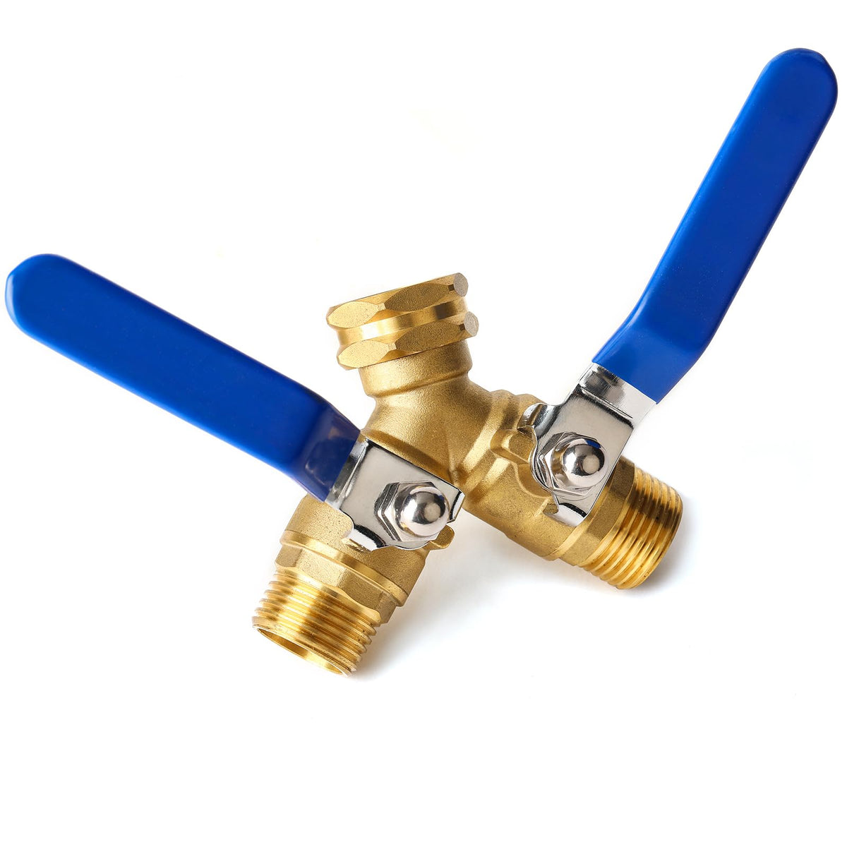 Bilal Garden Hose Splitter two-way heavy duty enables independent outlet control for efficient watering.