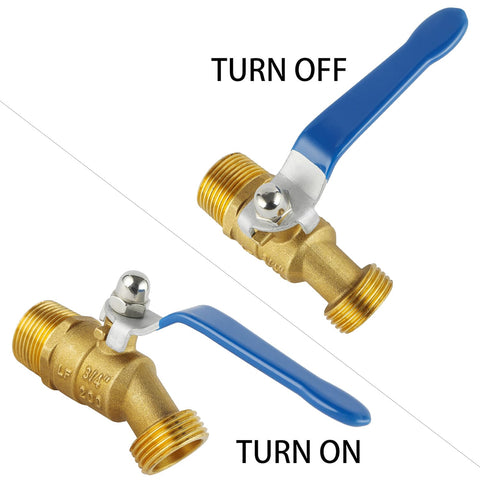 Bilal hose bib inlet 3/4in NPT for broad hose compatibility.