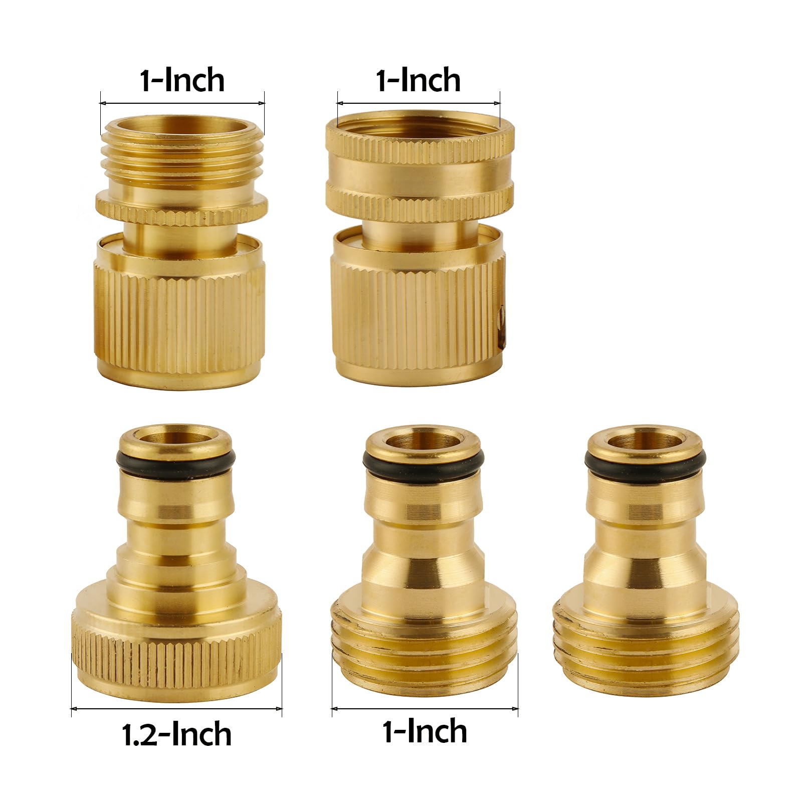 Bilal hose washers provide tight seal to prevent leaks.