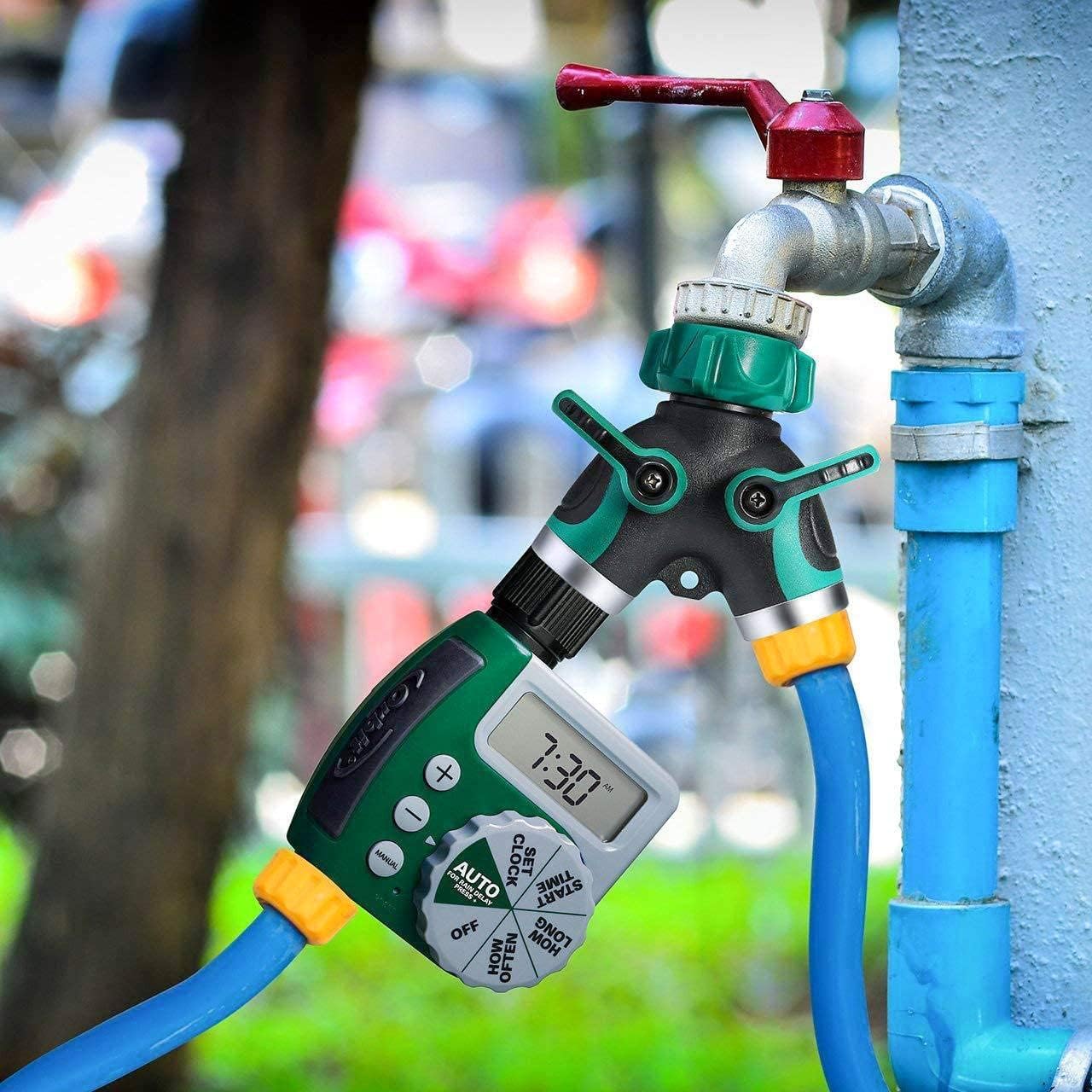 Bilal included rubber washers help seal connections and extend service life.