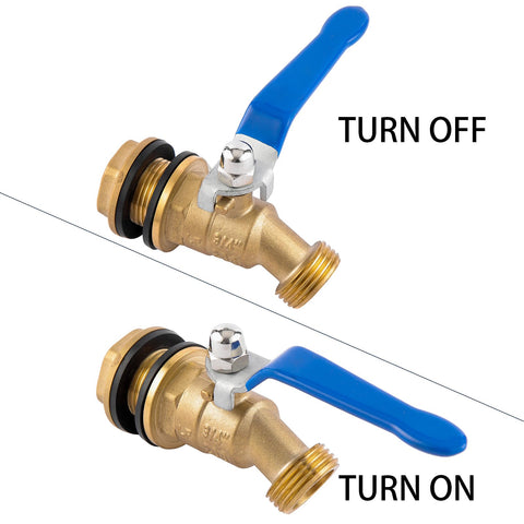 BILAL brass spigot with installation assembly for straightforward setup