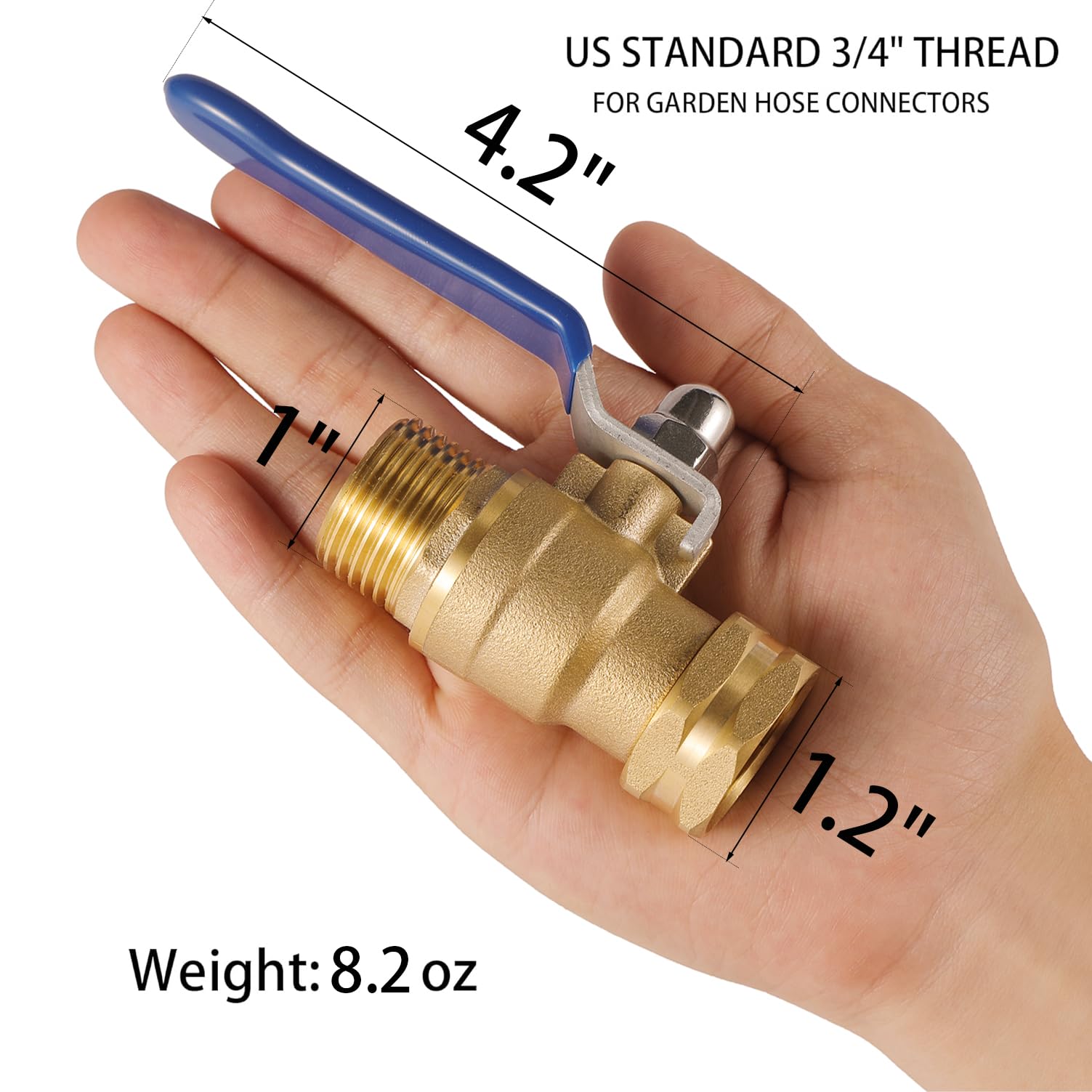 BILAL large-inner-diameter-valve delivers high flow for fast watering tasks.