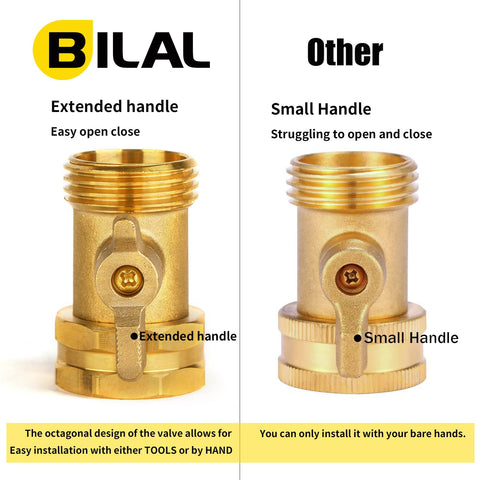 Bilal leak-proof washers included ensure tight connections during use