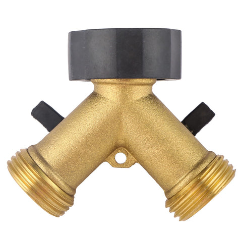BILAL outdoor water spigot adapter supports two hoses for efficient watering