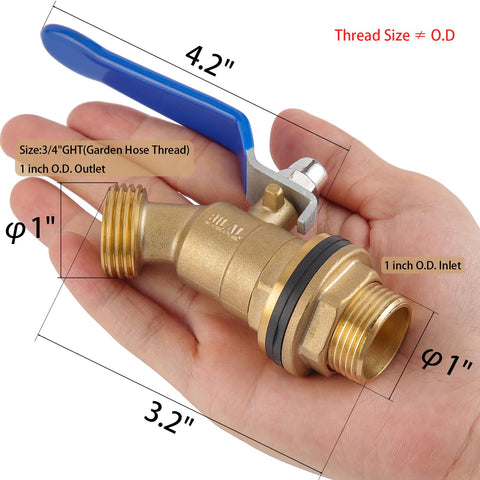 BILAL rain barrel bulkhead fitting shown for secure, leak-free setup