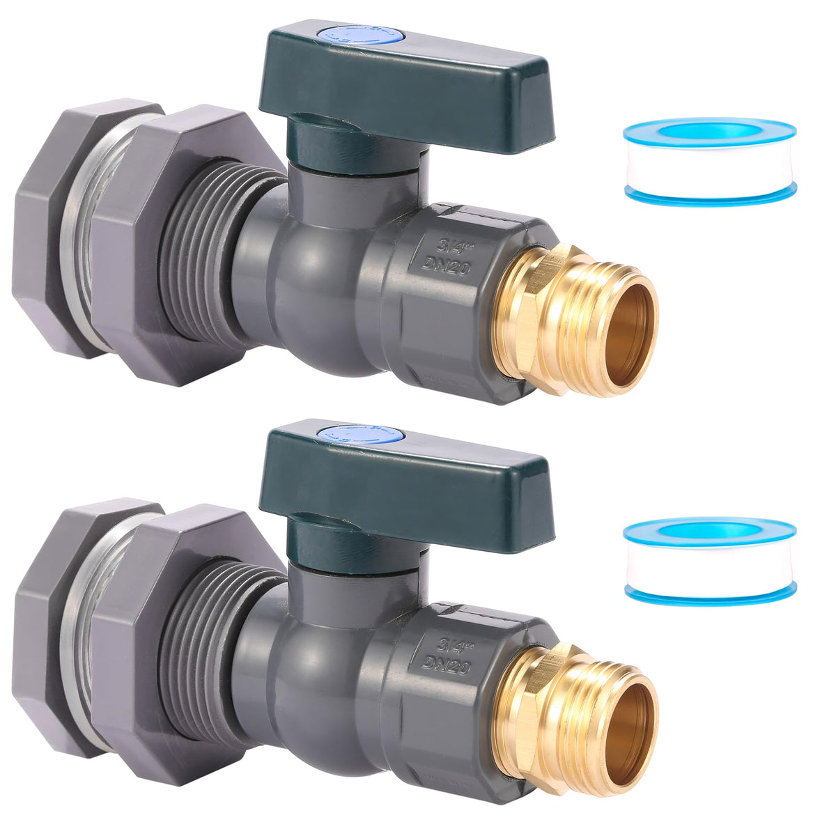 BILAL rain barrel 3/4-inch spigot ready for easy water release.