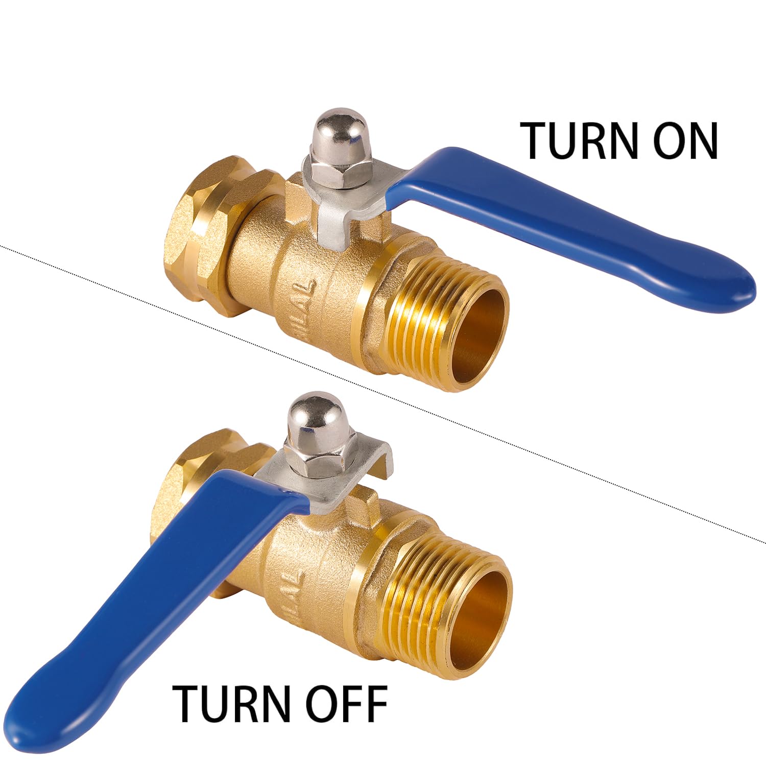 BILAL rotating-female-end enables easy hose connections.