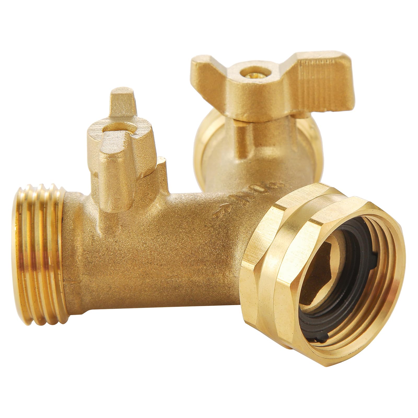 BILAL outdoor connector with 360-degree swivel for flexible hose setup.
