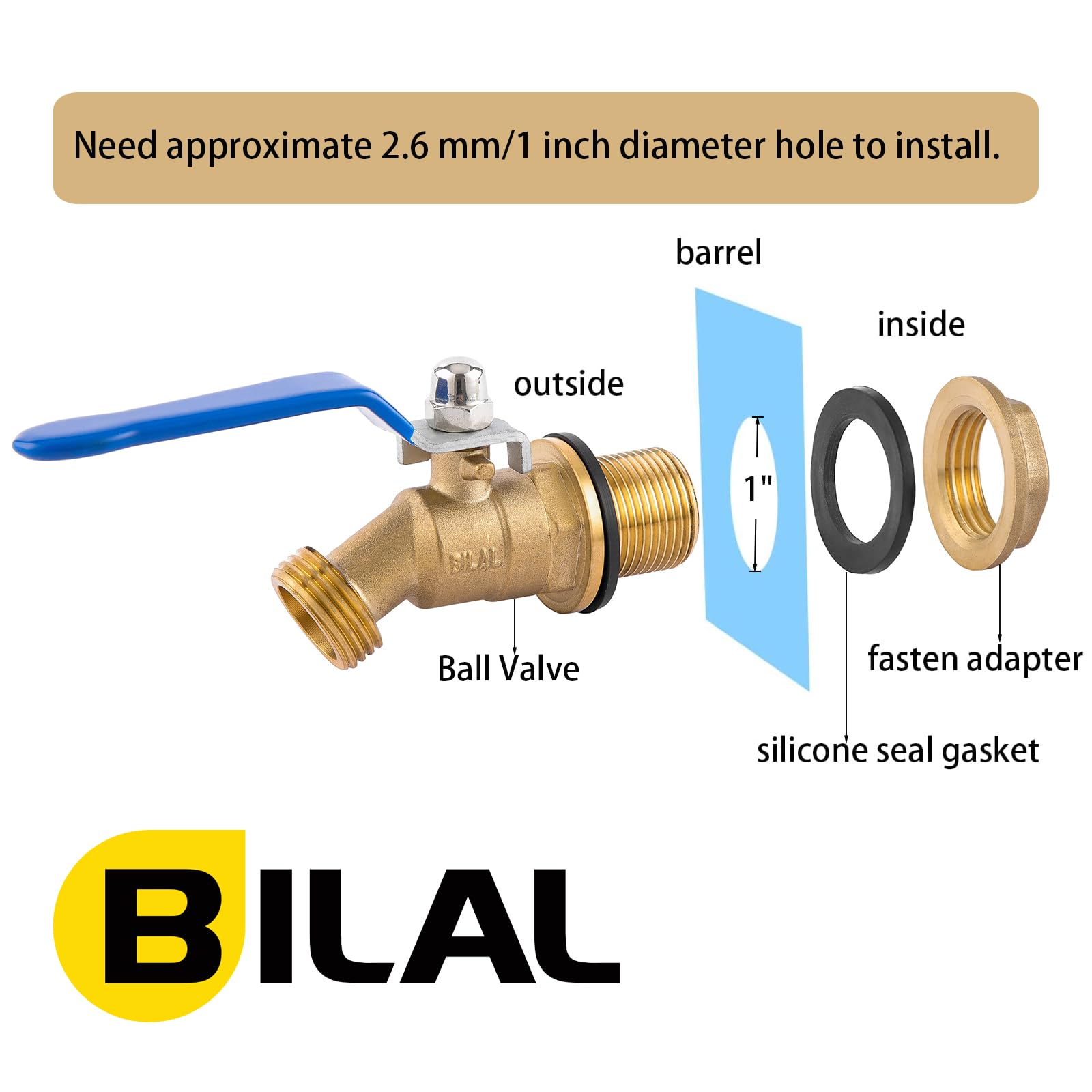 BILAL outdoor-ready spigot showcases corrosion resistance for all-weather use