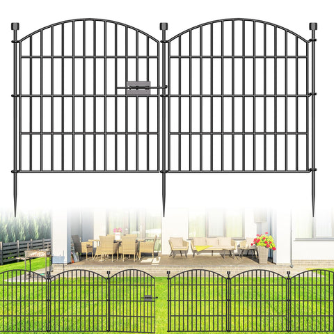 Bilibompa 10 panel no dig gate fence protects garden beds and simplifies setup.