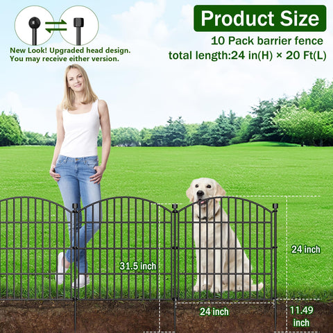 Bilibompa arched decorative fence adds curb appeal while keeping pets and rabbits out.