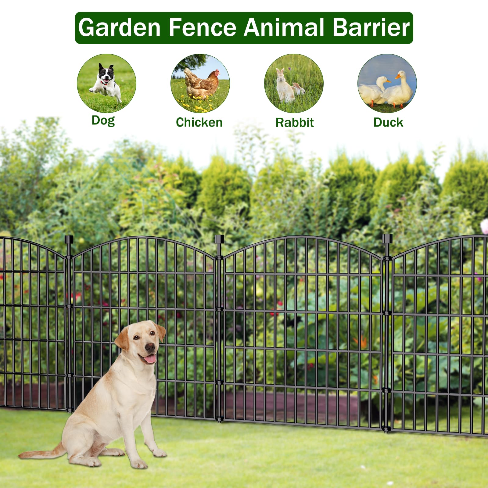 Bilibompa border fence helps create garden edges or pet zones with style.