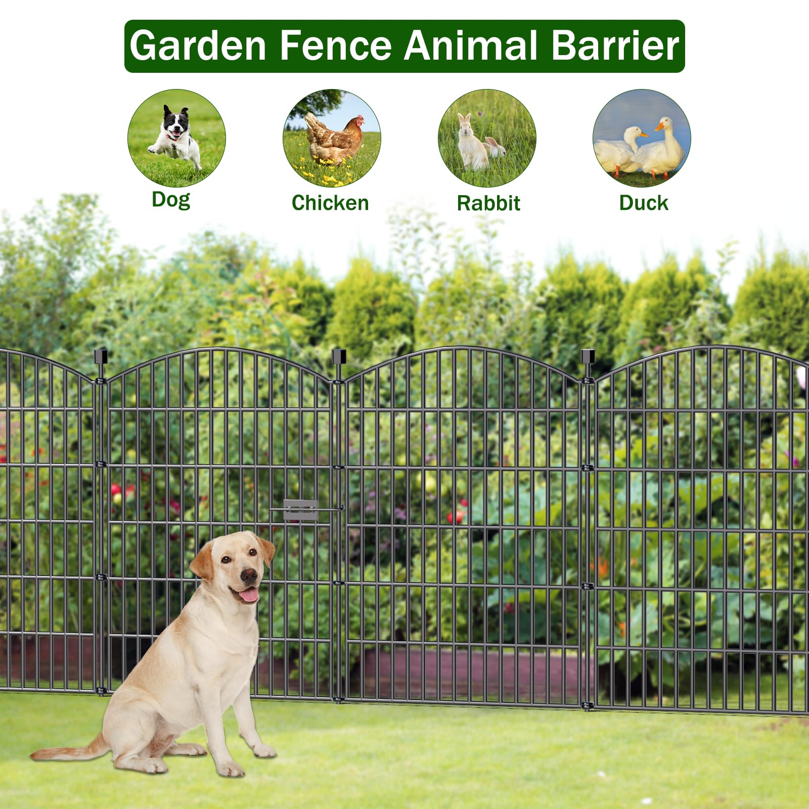 Bilibompa arched design garden fence blends style with reliable privacy.