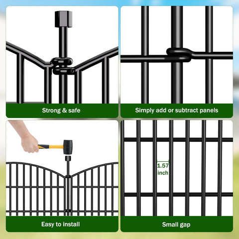 Bilibompa decorative yet functional garden fence detail