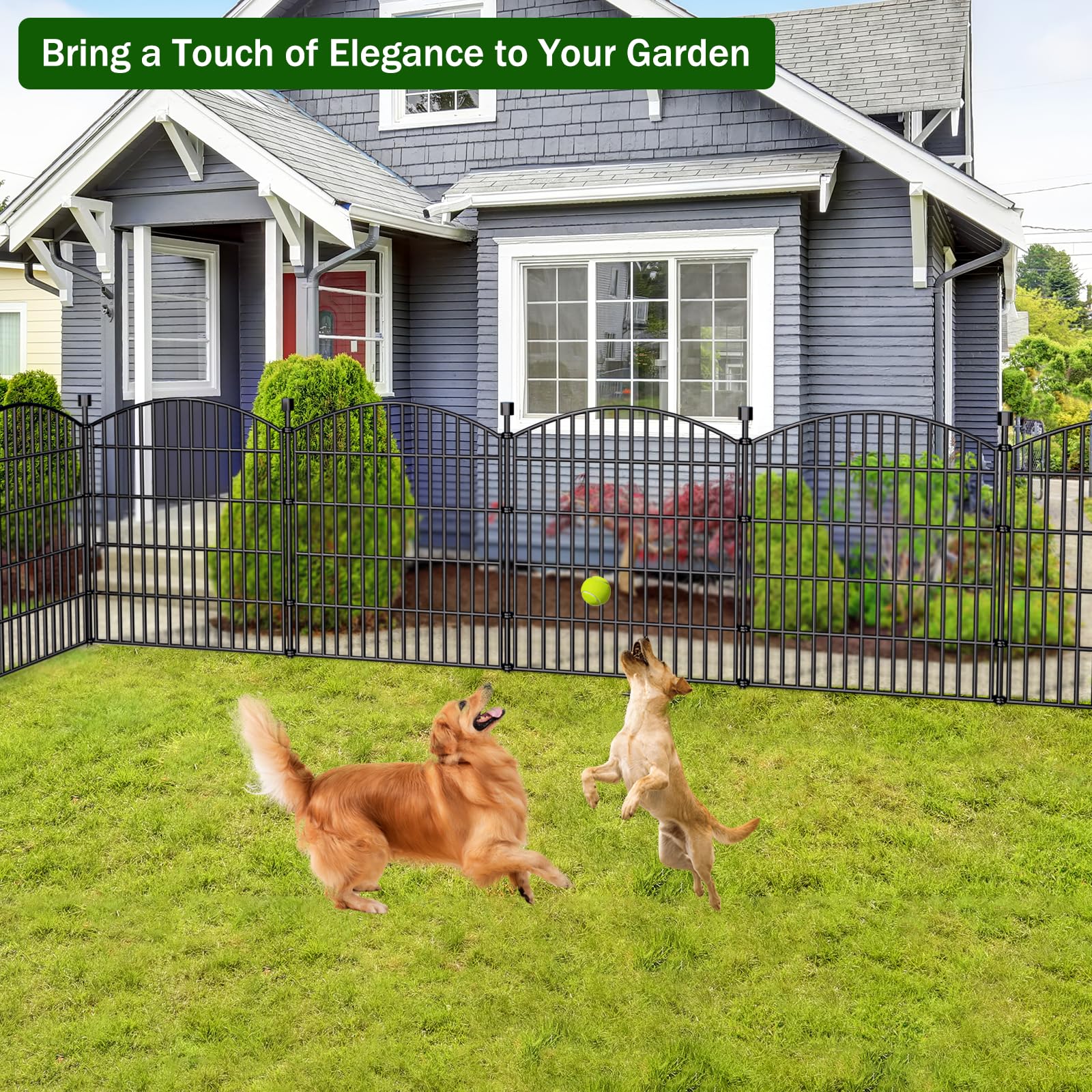 Bilibompa versatile fencing offers flexible layouts for borders, patios, and garden perimeters.