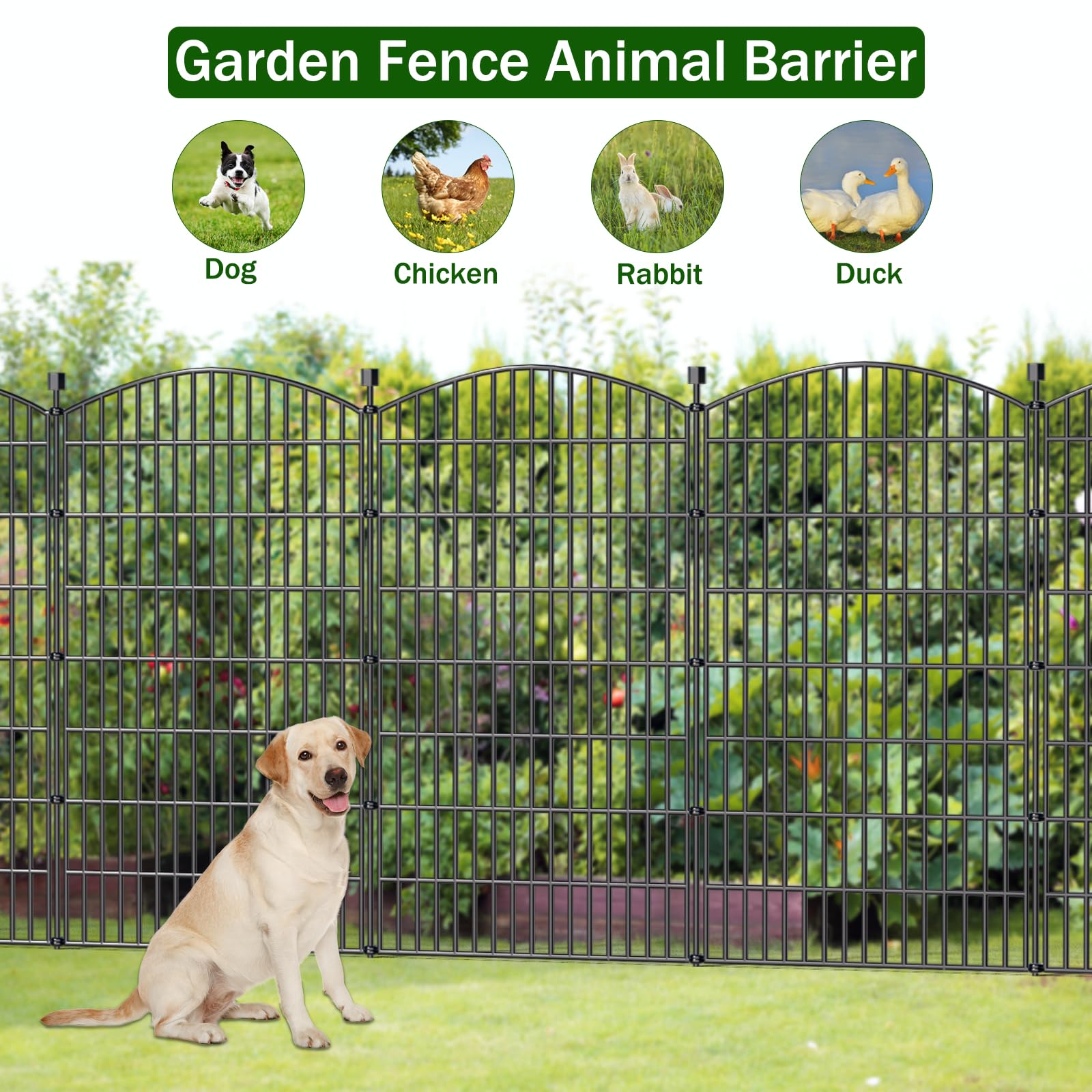 Bilibompa elegant garden fence adds charm while providing a dependable barrier.