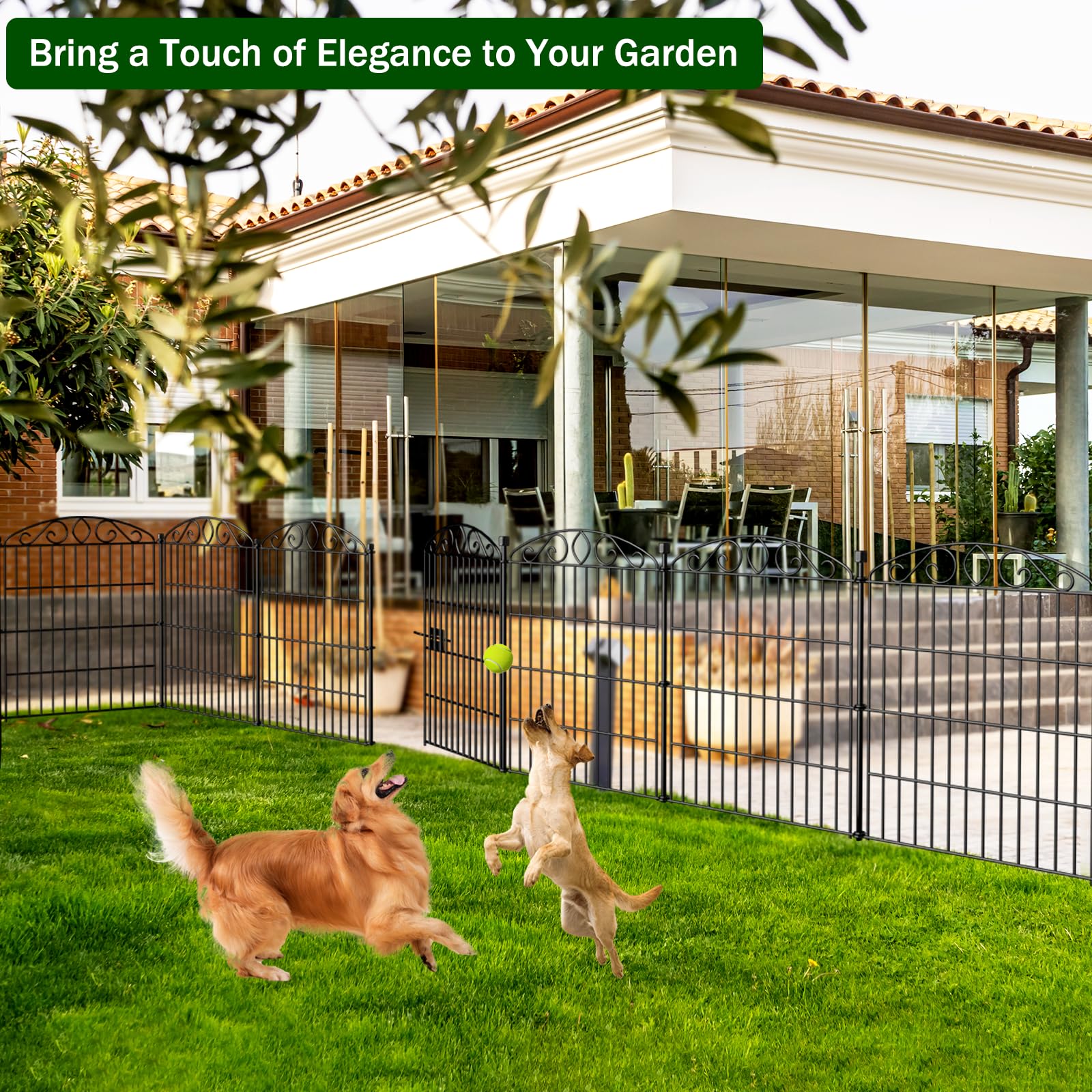 Bilibompa fence stakes with spherical tops prevent injuries during handling.