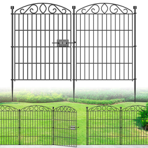Bilibompa garden fence 12-panel illustrates tall barrier for yards and borders.