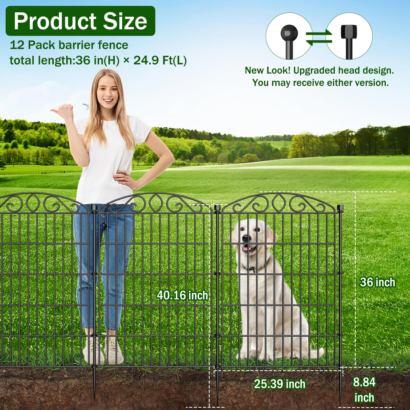 Bilibompa garden fence with gate latch for secure access