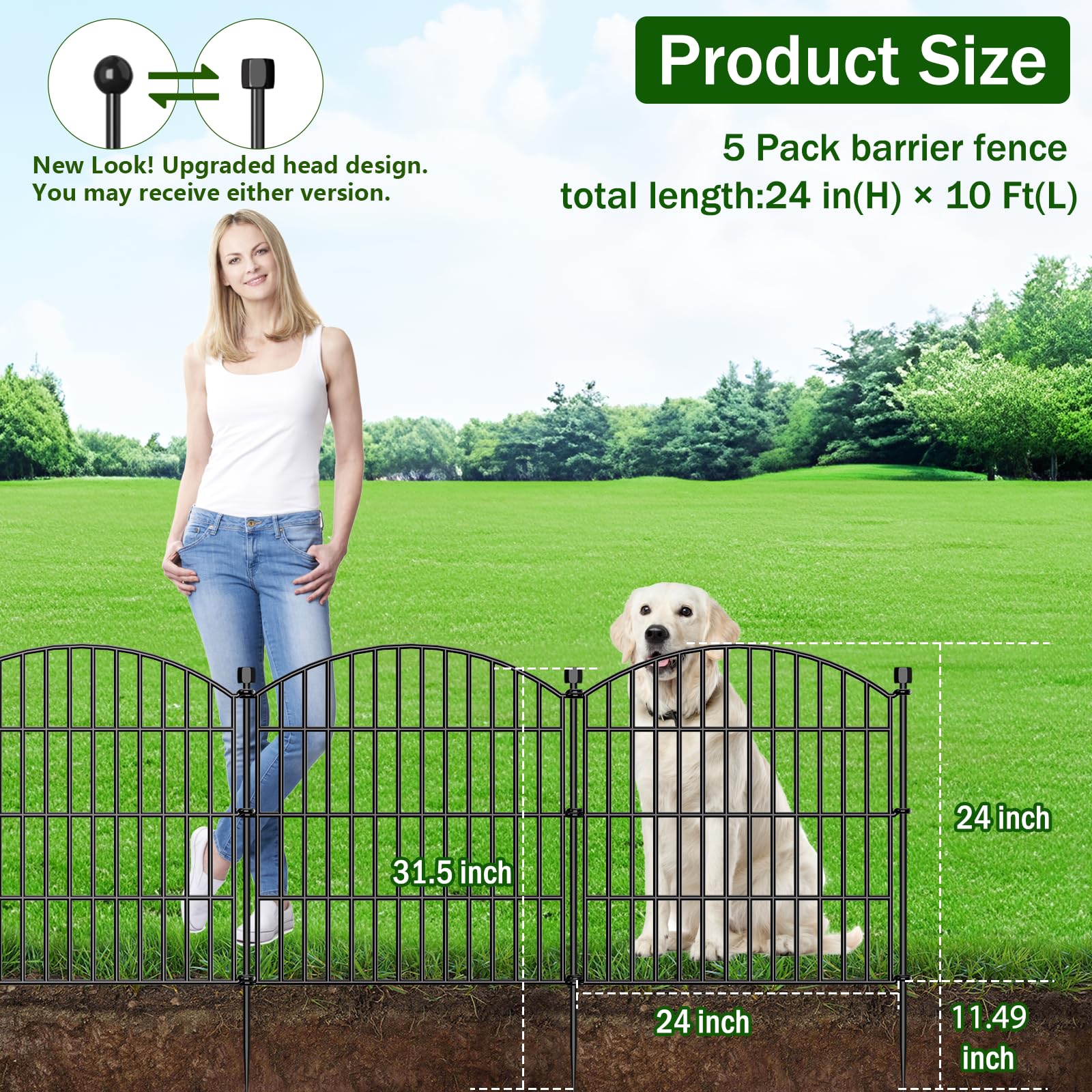 Bilibompa ground-stakes demonstrate easy no-dig installation for quick, secure garden boundary.