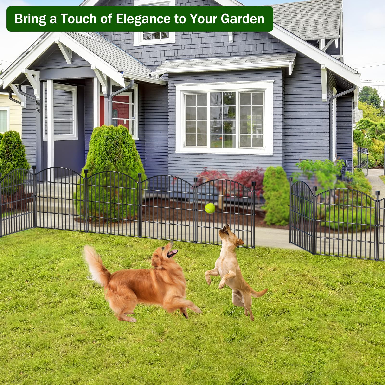 Bilibompa tall fence border provides a reliable barrier for yard and patio.